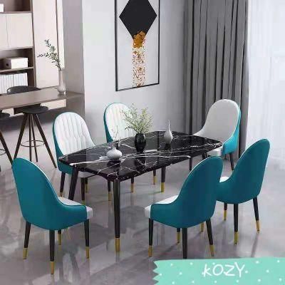 Clean and Beautiful Household Small Size Dining Table with Chair Combination