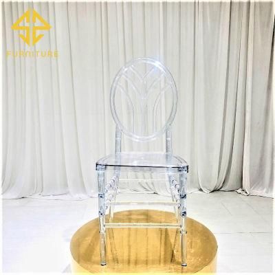 Simple Hot-Selling Event Hotel Wedding Banquet Dining Room Chairs Plastic Resin Clear Chairs