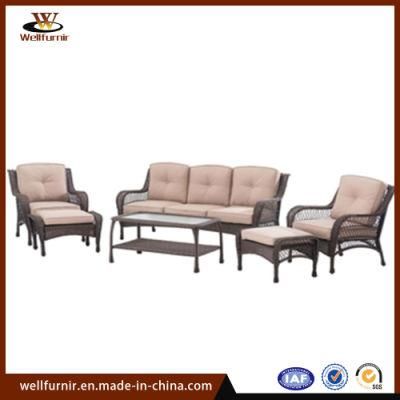 Promotions 6PCS Outdoor Rattan Wicker Leisure Garden Sofa Furniture