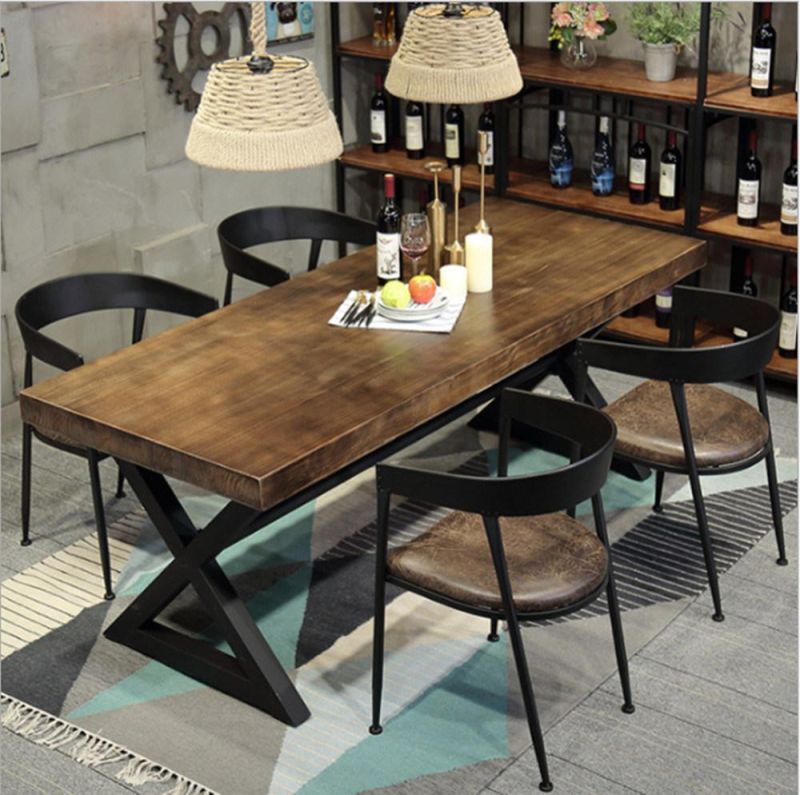 Wholesale Antique Interior Decorative Furniture Hospitality Furniture Upholstered Dining Table