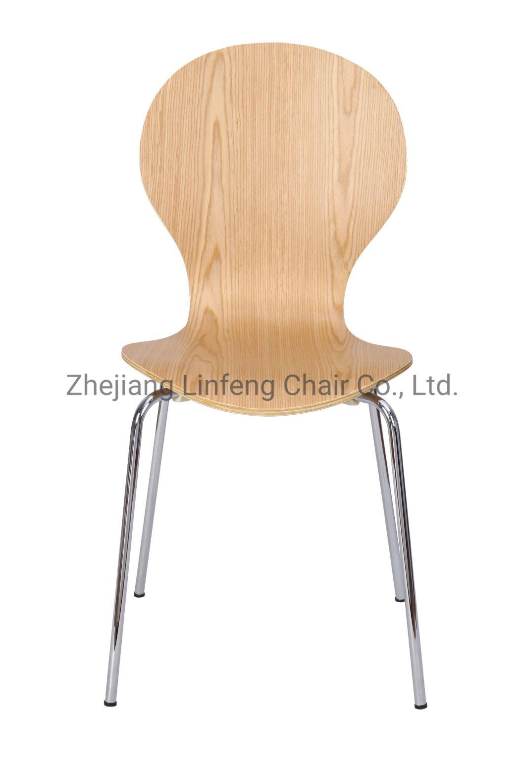 Solid Wood Cafe Restaurant Furniture Plywood Dining Chair for Sale