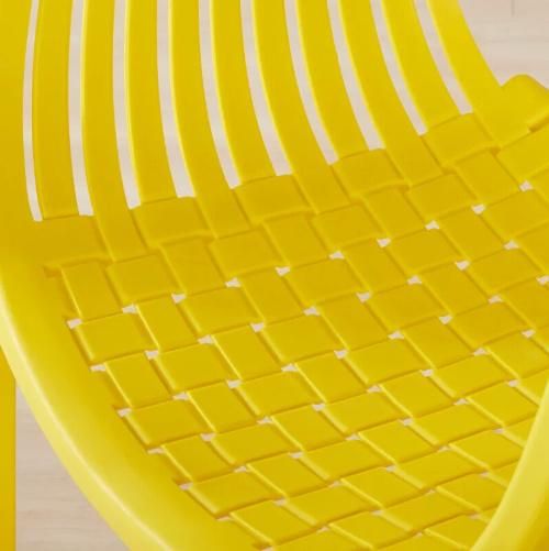 Park Patio Garden Rattan Cheap White Outdoor Plastic Chairs and Tables Restaurant Plastic Arm Chairs