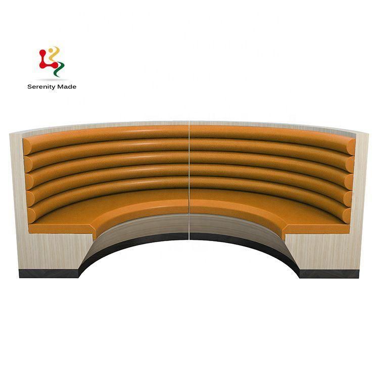 Popular Restaurant Booth Good Quality Yellow Color Booth Seating