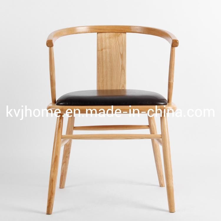 Kvj-7081 Modern Dining Room Furniture Solid Wood Ash Armchair