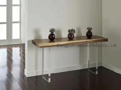 Custom Size Solid Wooden Top /Epoxy Resin Table/ Natural Wood Table / Countertop/ Console with Live Edge