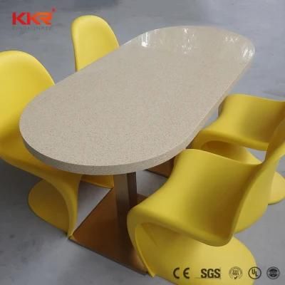 Commercial Furnituure Custom Made Sizes Marble Top Corian Acrylic Solid Surface Table for Dining Room