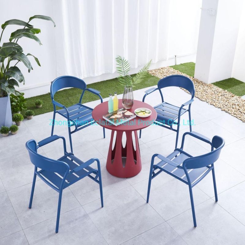 Wholesale 62X57X82cm Metal Dining Room Arm Chairs Restaurant Chairs