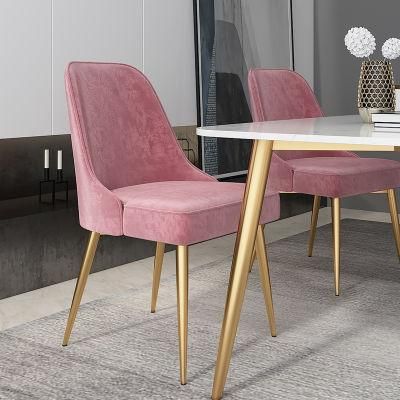 OEM Luxury Comfortable Soft Nordic Velvet Dining Chairs