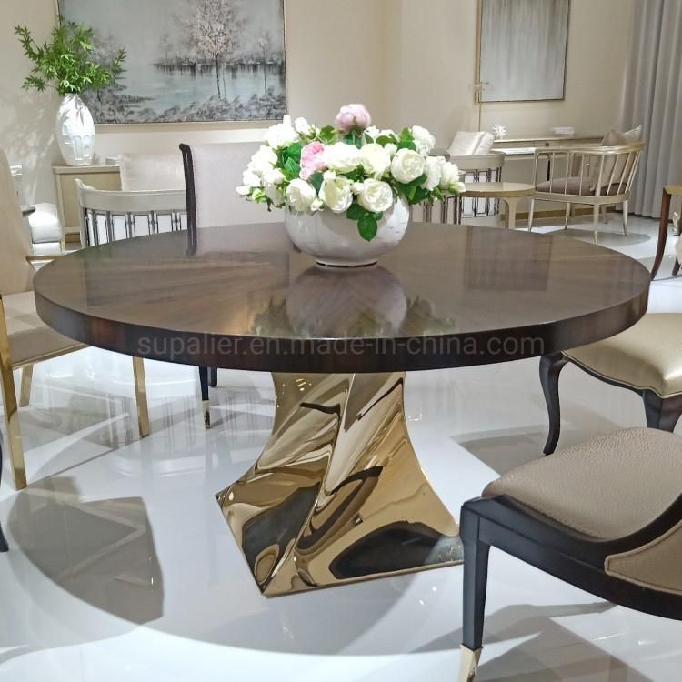 Wholesale Contemporary Simple Customized Living Room Furniture Metal Dining Table