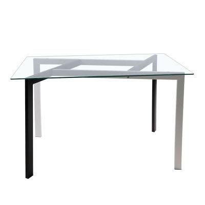 100X55cm Tempered Glass Centre Rectangle Dining Table