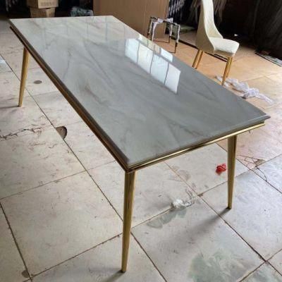 Multiple Sizes Available Luxury Marble Dining Table