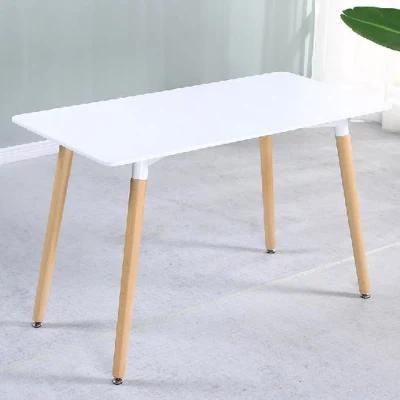 Custom Home Furniture Mesas Comedor Dining Room Modern White Cafe Table Dining Coffee Table Wooden Dining Tables for Sale