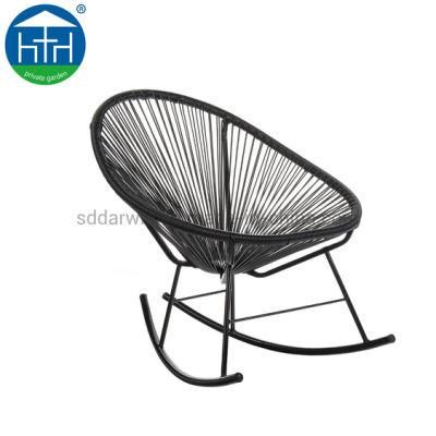 Outdoor Garden Patio Acapulco Rattan Wicker Basket Rocking Chair