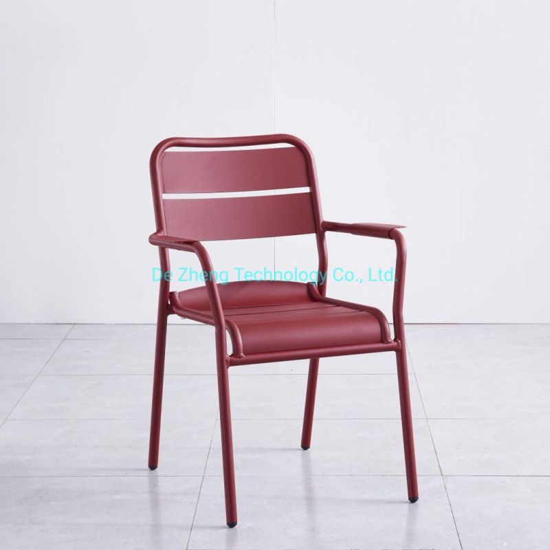 Modern New Design Outdoor Use Garden Furniture Aluminum Dining Bar Chair