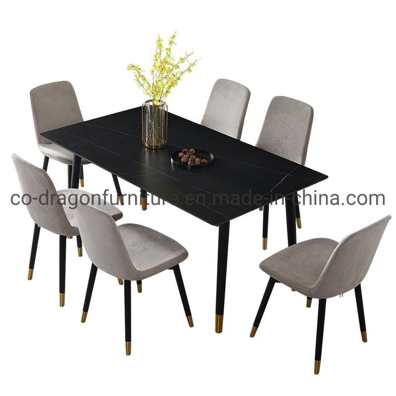 Wooden Legs Fabric Software Dining Chair Set for Home Furniture