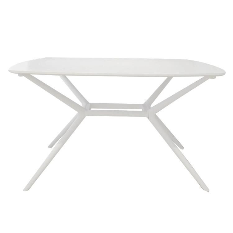 MDF Small Table Round Set White Restaurant Dining Coffee Table Indoor