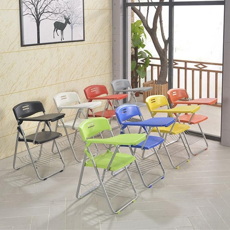 Morden Folding Plastic Picnic Stool Metal Legs Dining Chair