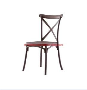 X Cross Back Plastic Dining Chair