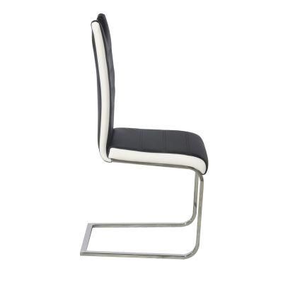 2021 Wholesale Hotel Luxury Metal Leg PU PVC Dining Chair for Dining Room