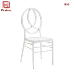 Fashionable Cheap Price White Cross Back Wedding Chair for Event