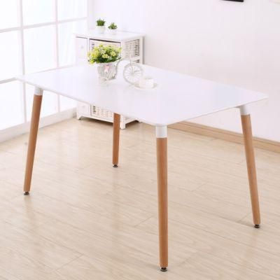 Mesa Comedor Furniture Restaurant Modern Dining Set MDF White Solid Wood Dining Room Table for Sal