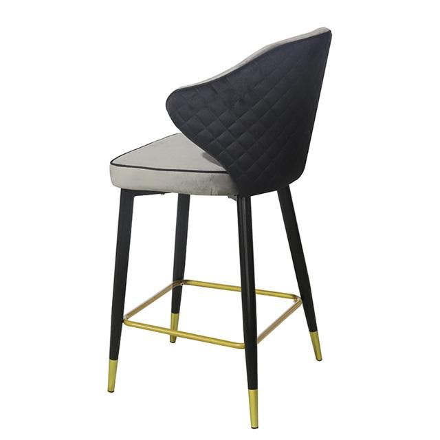 Modern Design Deluxe Velvet Bar Chair Superior