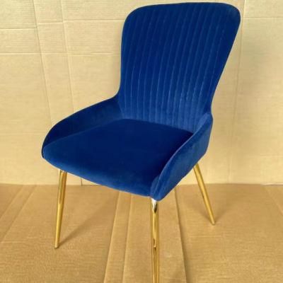 Wholesale Modern Colorful Classic Soft Velvet Fabric Upholstery Dining Chair