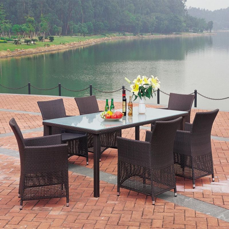 Modern Best Seller Rattan Square Restaurant Dining Furniture Buffet Table