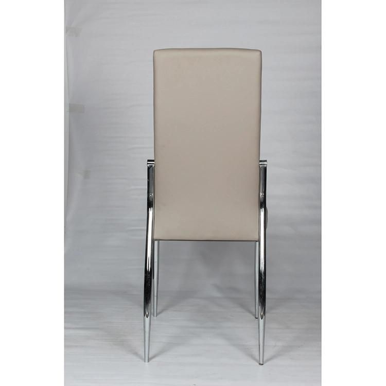 Rice White Dining Chair PVC/PU Custom High Quality Cheap Sillas De Salon Office Chair Leather Chairs for Sitting Room