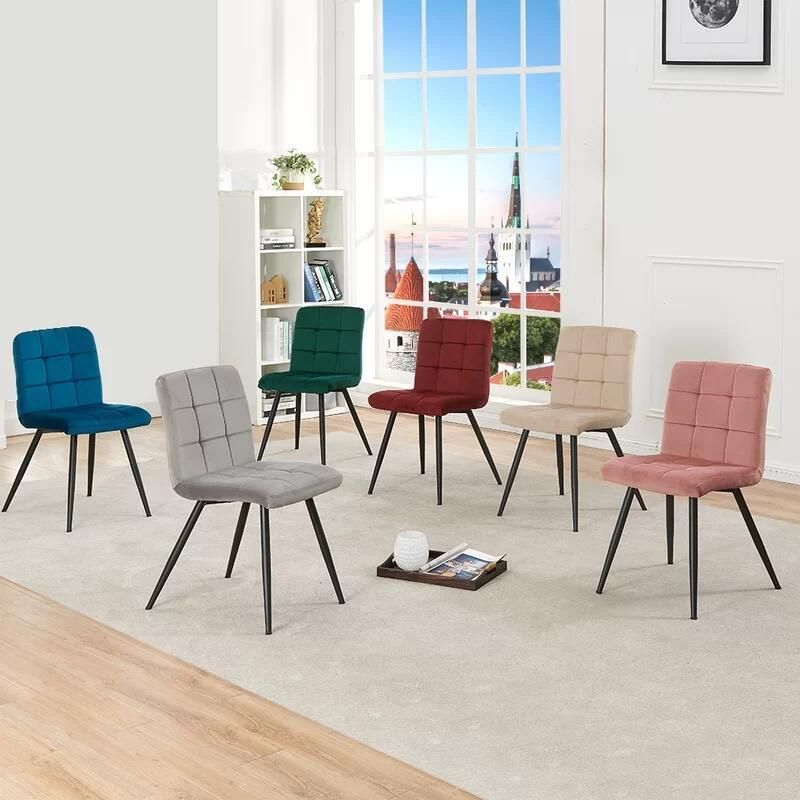 Dining Room Set Restaurant Chair Wholesale Modern Velvet Luxury Design Chairs Dining Chairs with Metal Legs