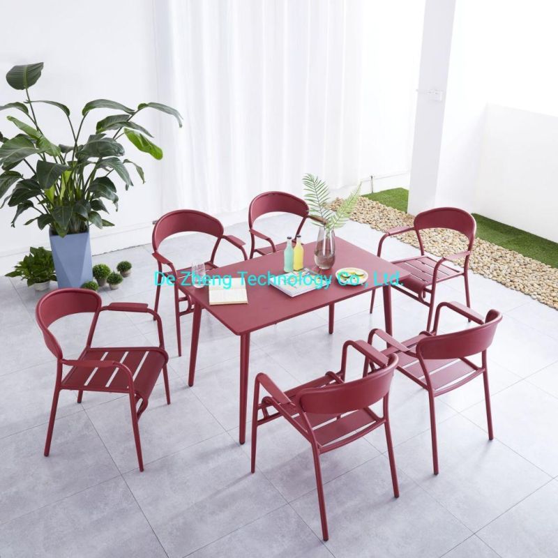 Contract Commerical Patio Garden Dining Table and Chair Sets for Hotel Furniture