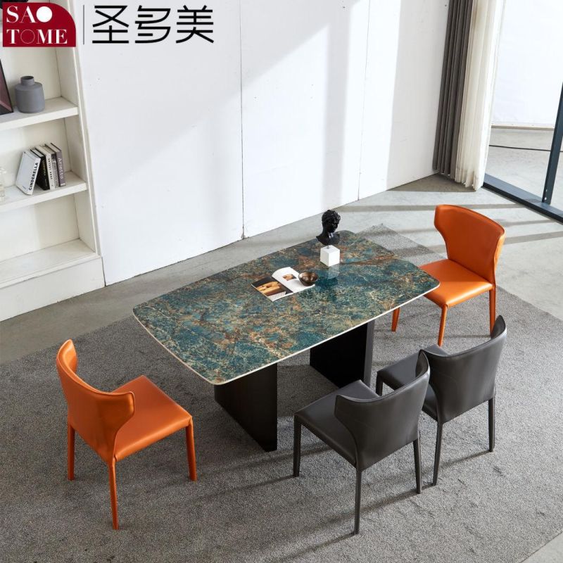 Modern Living Room Dining Room Furniture Semi-Circular Barrel Dining Table