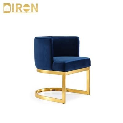 Wholesale Stainless Steel Chairs Golden Round Banquet Chairs Luxury Dining Chair for Events