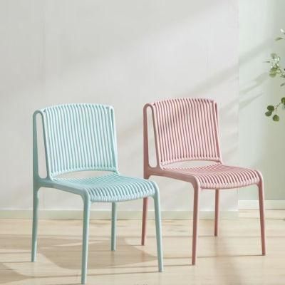 Environmental Protection Modern Colors Plastic Dining Chairs