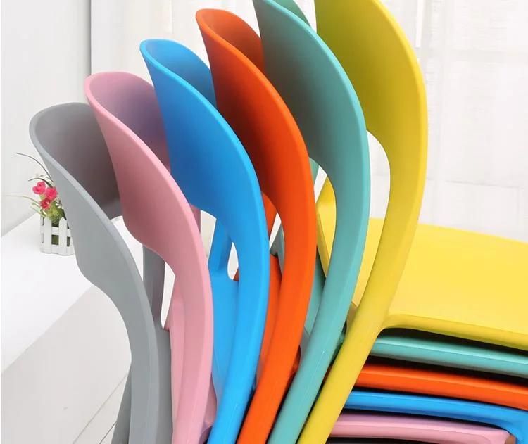 Home Furniture Colorful Modern Plastic Dining Chairs PP Restaurant Chair