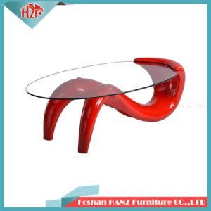 New Plastic Coffee Shop Living Room Glass Coffee Table