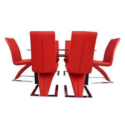 China Wholesale Modern Home Furniture High Quality Dining Room Chairs PU Leather Dining Chair