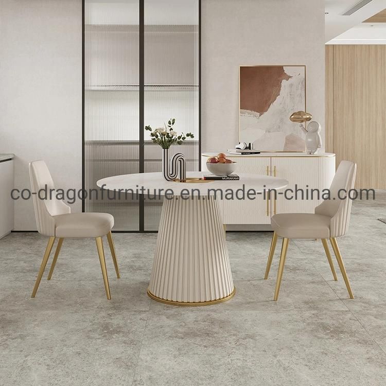 Fashion Round Dining Table with Marble Top for Dining Furniture