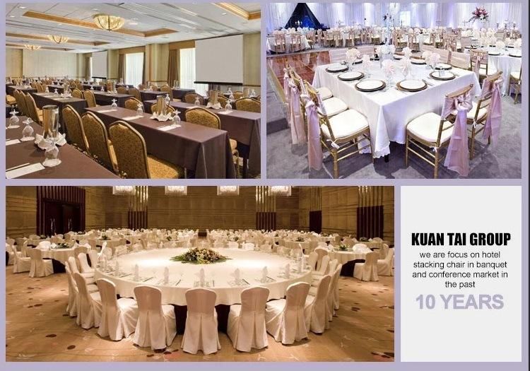 Popular Plywood Banquet Event Wedding Hotel Rental PVC Dining Table