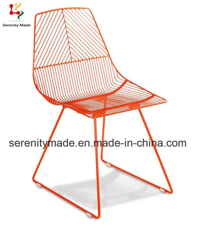 Wholesale Modern Metal Wire Chair Outdoor Restaurant Stacking Chair
