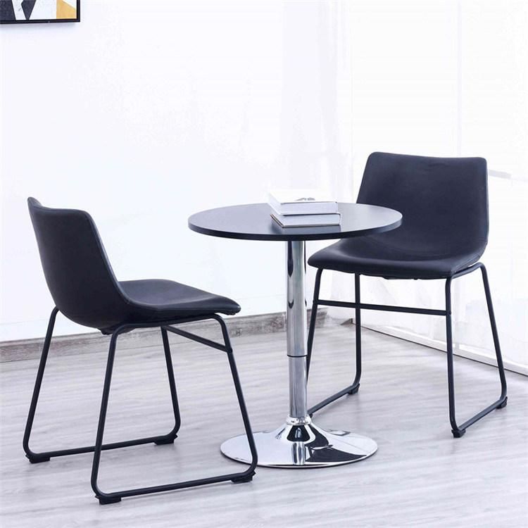 China Wholesale Cafe Office Furniture Restaurant Home Modern Leather Living Room Dining Chairs