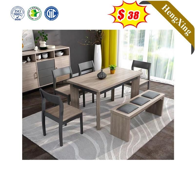 New Design Modern Home Restaurant Furniture Set Wood Melamine Dining Room Table