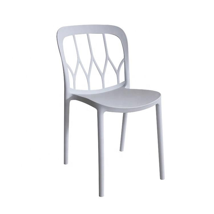 Wholesale Plastic Chair with Chrome Metal Black Painted Legs Stackable Restaurant Home Dining Chair