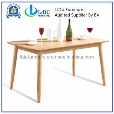 Hot Selling and Modern Home Furniture Wood Dining Table with Modern Chairs