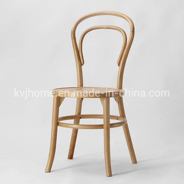 Kvj-7422 New Design Solid Wood Stackable Bentwood Thonet Dining Chair