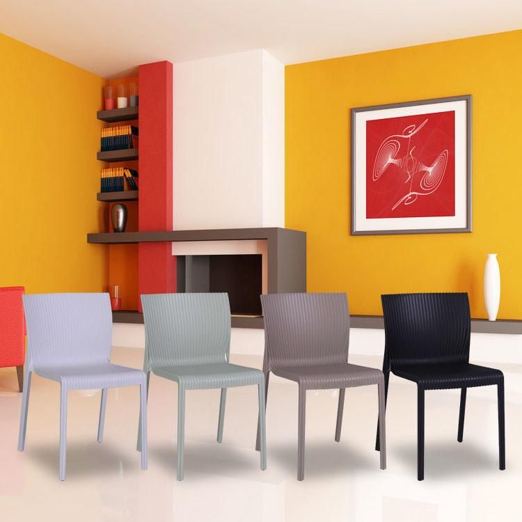 Hot Sale Dining Room Furniture Cheap Full Plastic Chairs Colorful Modern Design Stackable Dining Plastic Chair