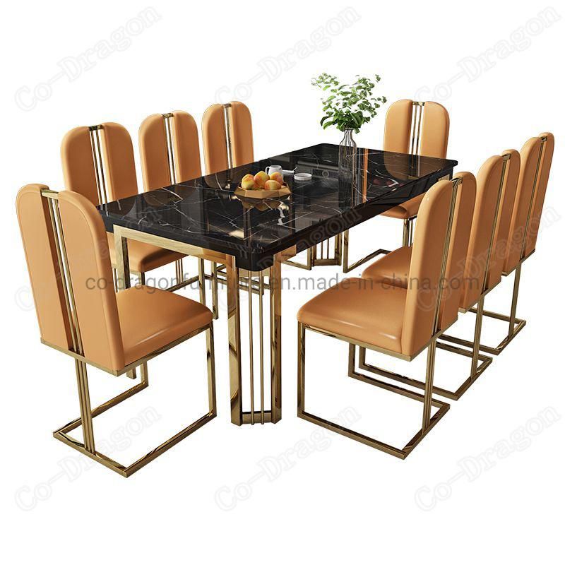 Modern Home Furniture Good Quality Marble Kd Dining Table