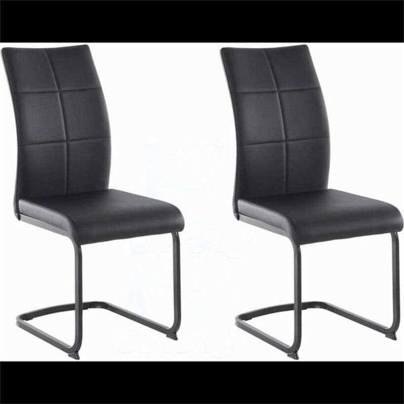 Furniture Dining Chair with Z Shape Chrome Legd Chair