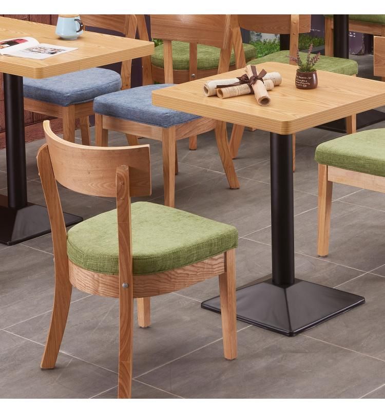 Hot Sell Wooden Dining Chair for Coffee Shop Furniture Sets for Western Restaurant Furniture Sets with Chair and Table