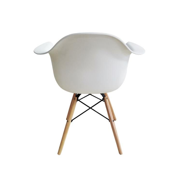 Classic Design White Plastic Restaurant Dining Table Chair